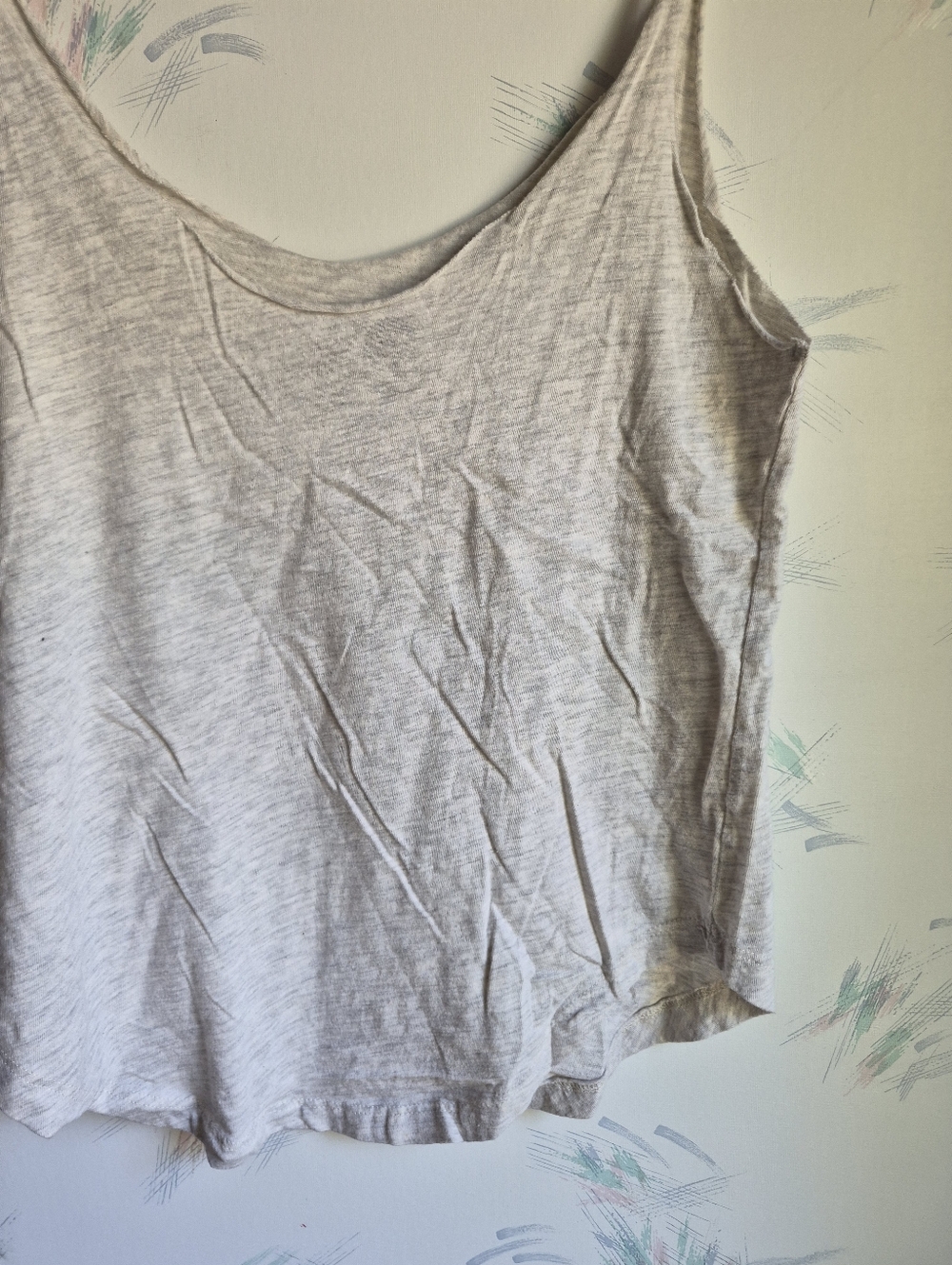 Roxy Gray Tropical Beach Tank Top DIY Small - Picture 6 of 7